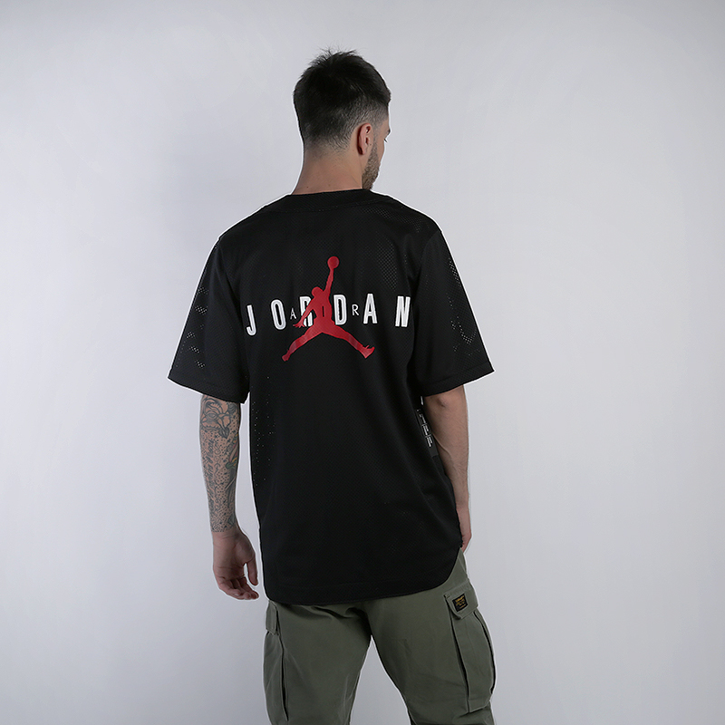 Мужская футболка Jordan Jumpman Air Mesh Top (AO0448-010)  - цена, описание, фото 4